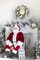 Prelit Christmas Wreath with White Bow and Ball Ornaments (White) 4"D x 20"W x 20"H